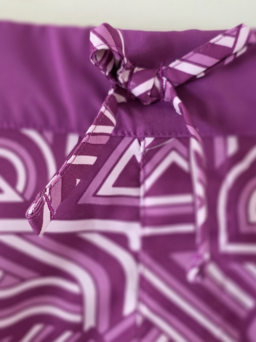 Women's Columbia Purple Geometric Athletic Shorts with Drawstring - Picture 5 of 9